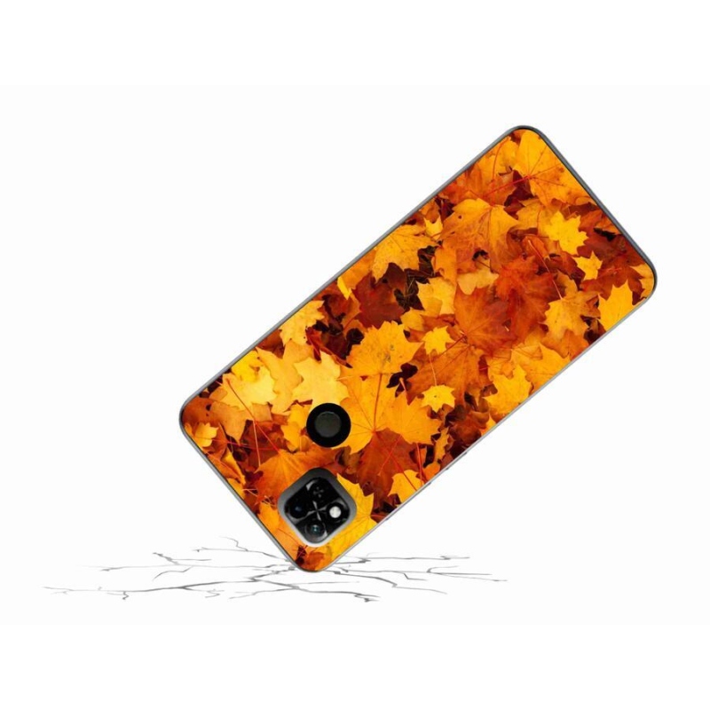 Gélový kryt mmCase na mobil Xiaomi Redmi 10A - javorové listy