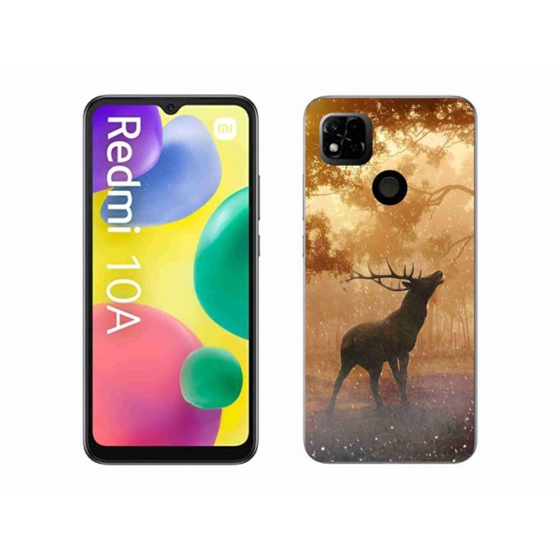 Gélový kryt mmCase na mobil Xiaomi Redmi 10A - jeleň v ruji