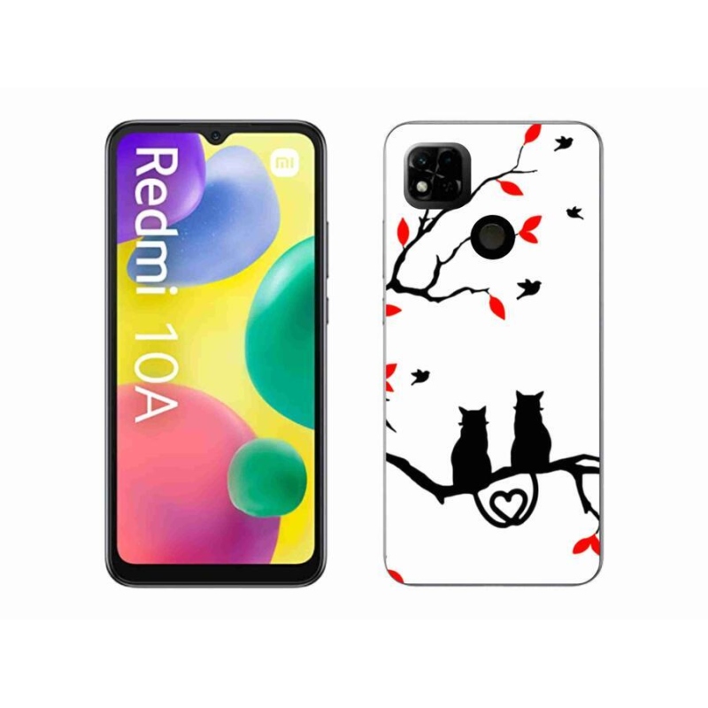 Gélový kryt mmCase na mobil Xiaomi Redmi 10A - mačacia láska