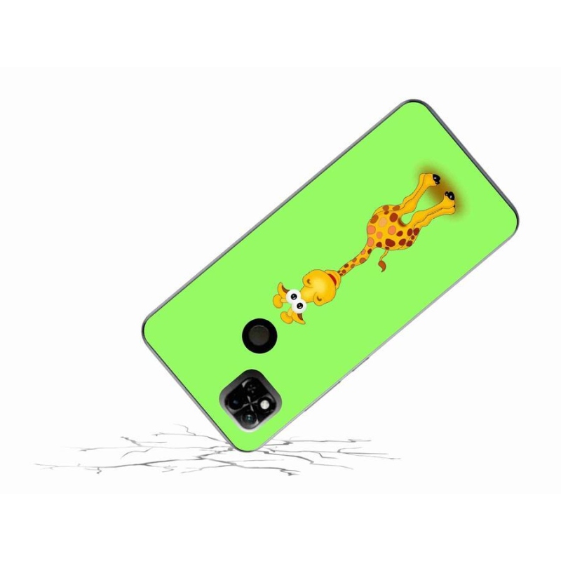 Gélový kryt mmCase na mobil Xiaomi Redmi 10A - kreslená žirafa