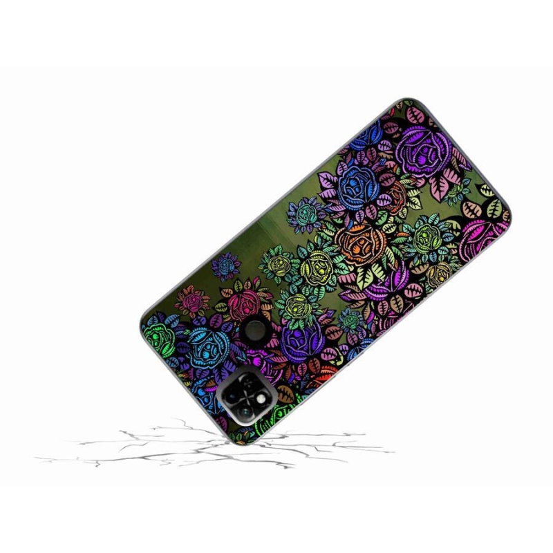 Gélový kryt mmCase na mobil Xiaomi Redmi 10A - kvety 6