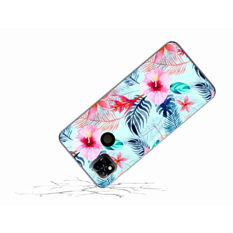 Gélový kryt mmCase na mobil Xiaomi Redmi 10A - kvety
