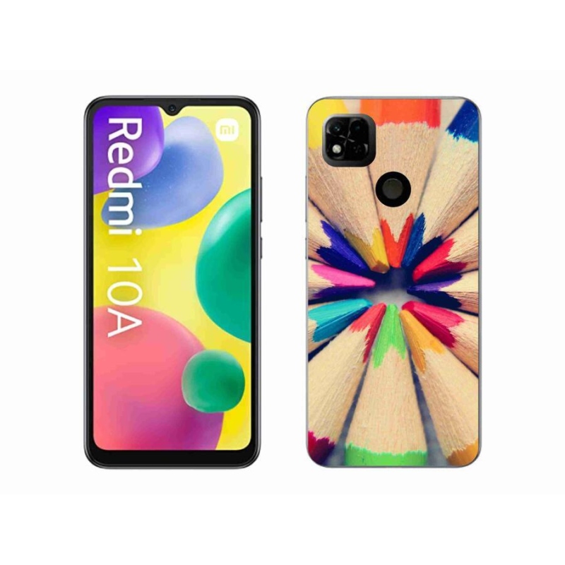 Gélový kryt mmCase na mobil Xiaomi Redmi 10A - pastelky