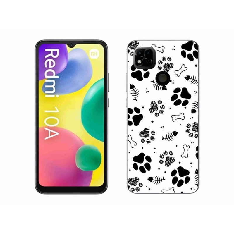 Gélový kryt mmCase na mobil Xiaomi Redmi 10A - psie labky 1