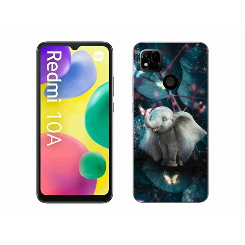 Gélový kryt mmCase na mobil Xiaomi Redmi 10A - roztomilý slon