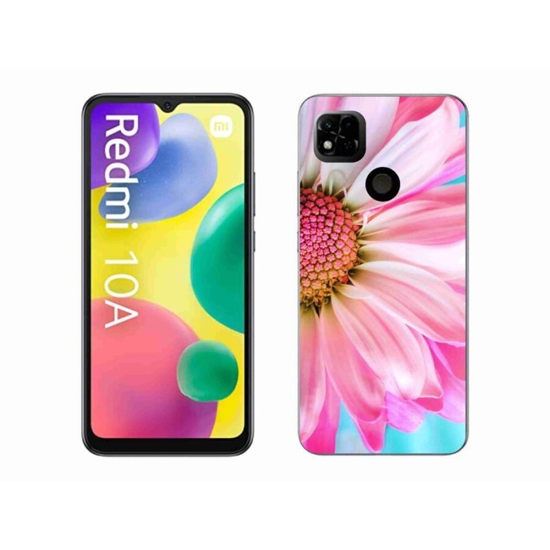 Gélový kryt mmCase na mobil Xiaomi Redmi 10A - ružová kvetina