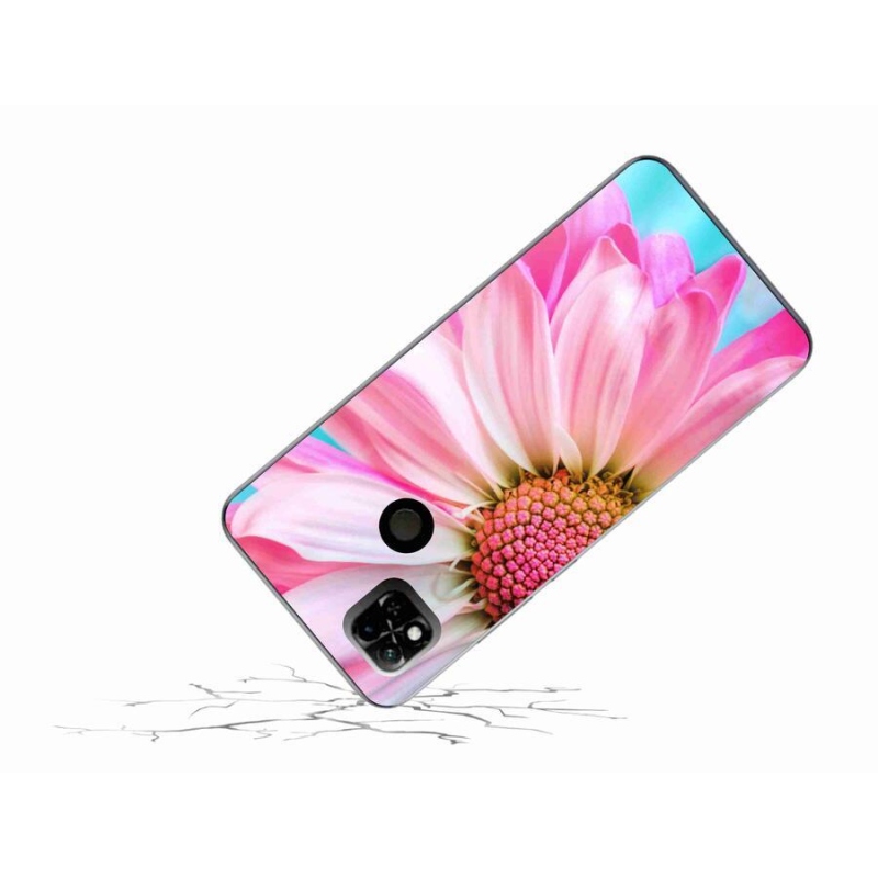 Gélový kryt mmCase na mobil Xiaomi Redmi 10A - ružová kvetina