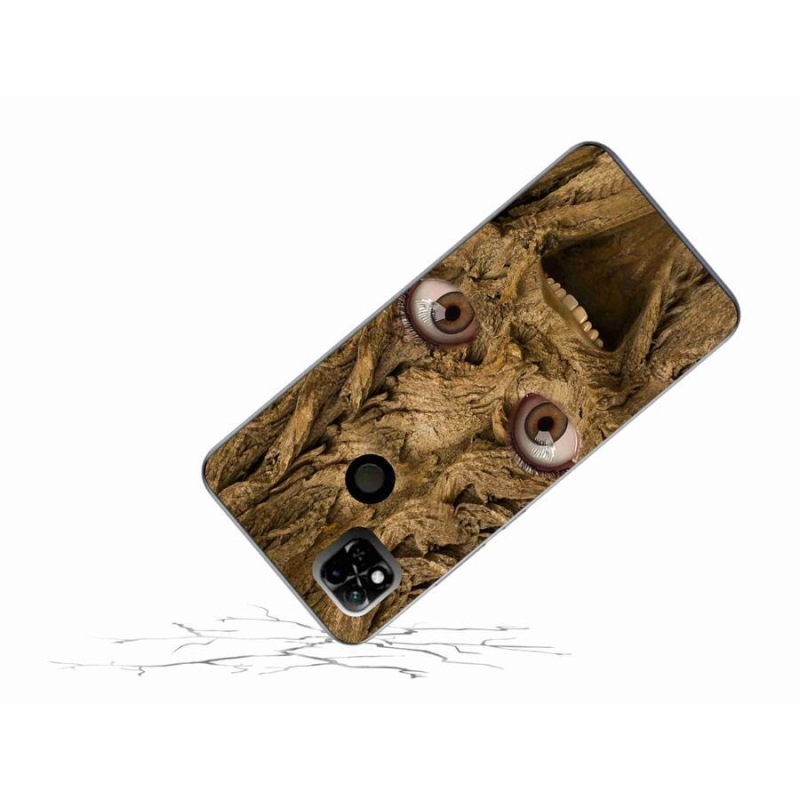 Gélový kryt mmCase na mobil Xiaomi Redmi 10A - veselý strom s očami