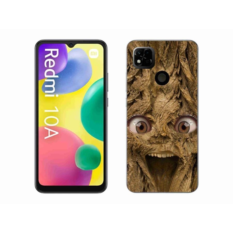 Gélový kryt mmCase na mobil Xiaomi Redmi 10A - veselý strom s očami