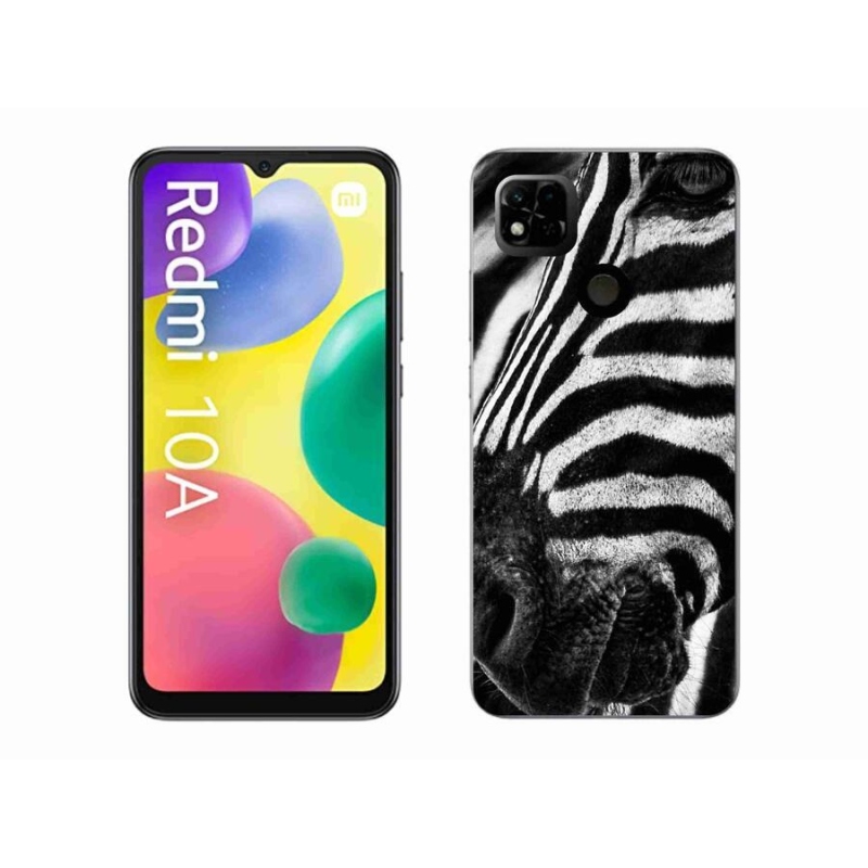 Gélový kryt mmCase na mobil Xiaomi Redmi 10A - zebra