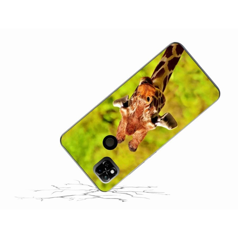 Gélový kryt mmCase na mobil Xiaomi Redmi 10A - žirafa