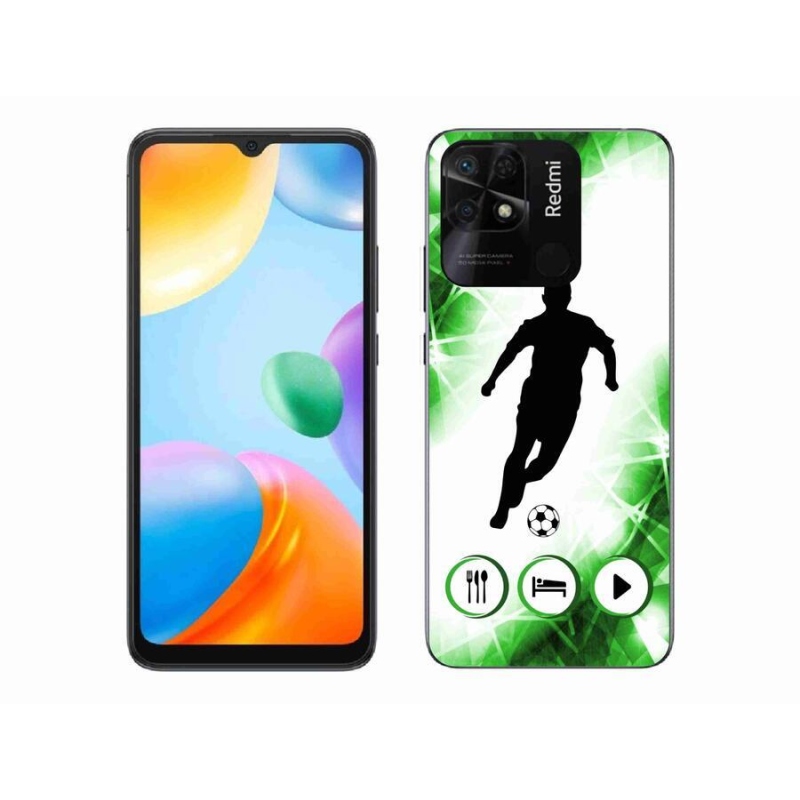 Gélový kryt mmCase na mobil Xiaomi Redmi 10C - futbalista