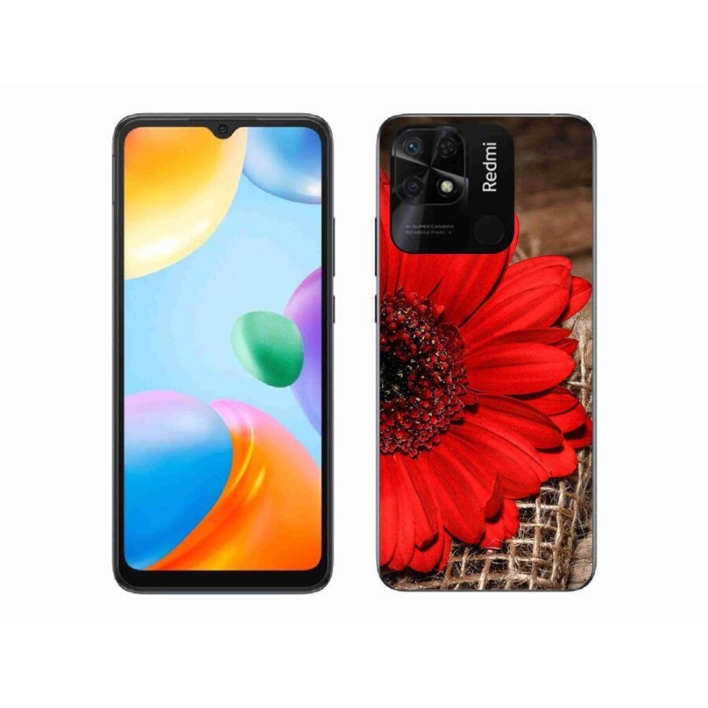 Gélový kryt mmCase na mobil Xiaomi Redmi 10C - gerbera