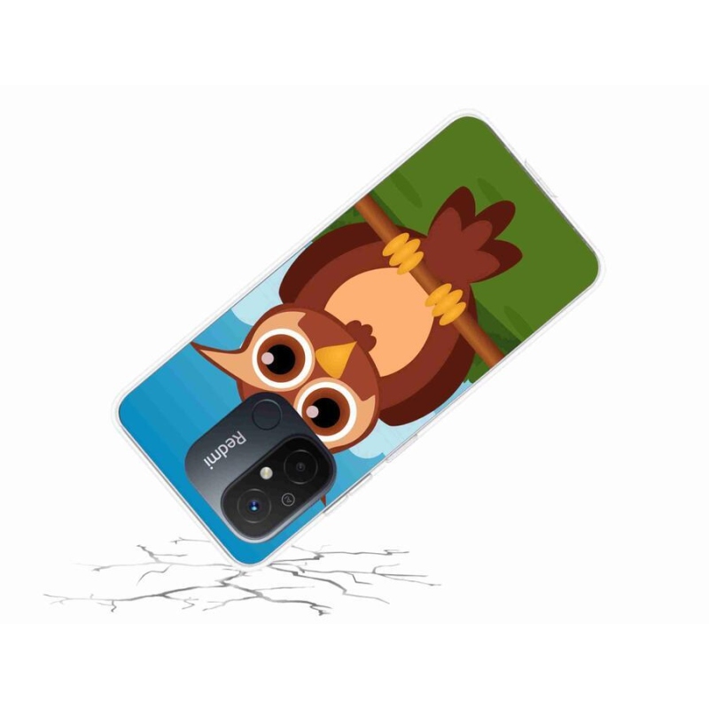 Gélový kryt mmCase na mobil Xiaomi Redmi 12C - kreslená sova