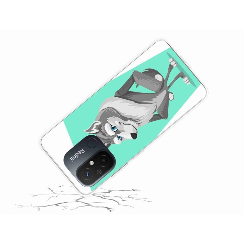 Gélový kryt mmCase na mobil Xiaomi Redmi 12C - kreslený vlk