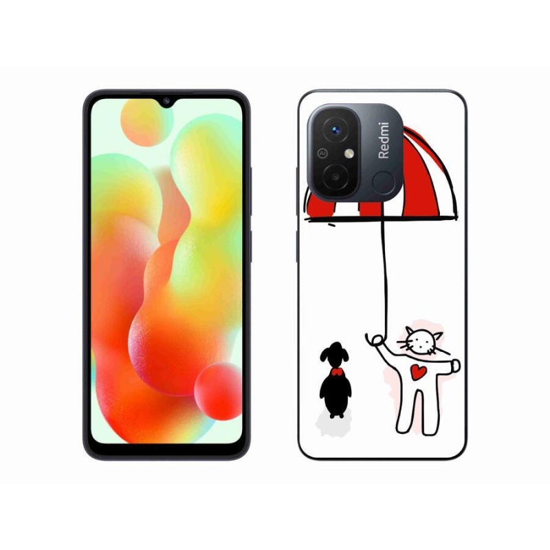 Gélový kryt mmCase na mobil Xiaomi Redmi 12C - psík a mačička