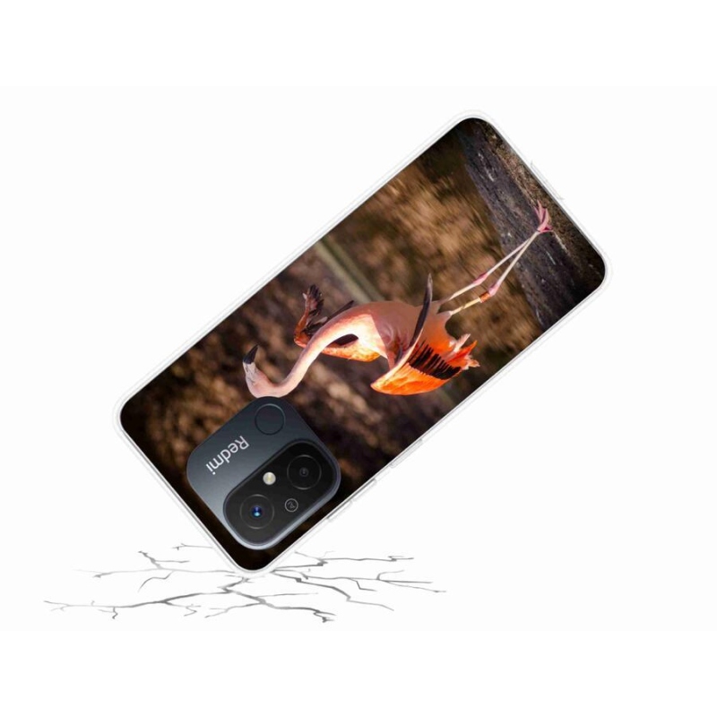 Gélový kryt mmCase na mobil Xiaomi Redmi 12C - plameniak 2