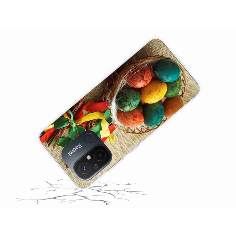Gélový kryt mmCase na mobil Xiaomi Redmi 12C - korbáče a vajíčka