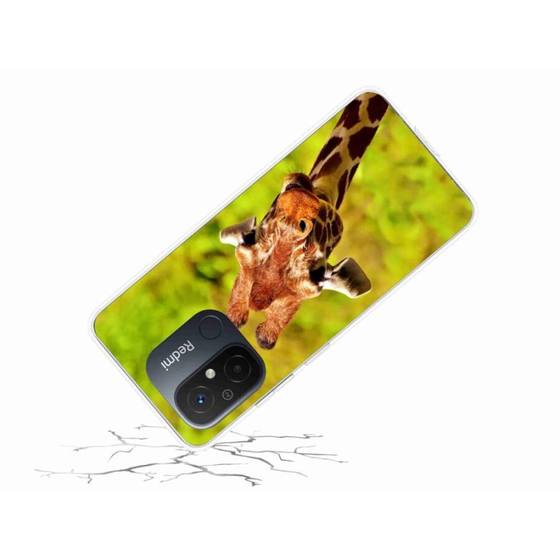 Gélový kryt mmCase na mobil Xiaomi Redmi 12C - žirafa