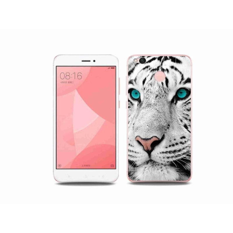 Gélový kryt mmCase na mobil Xiaomi Redmi 4X - biely tiger