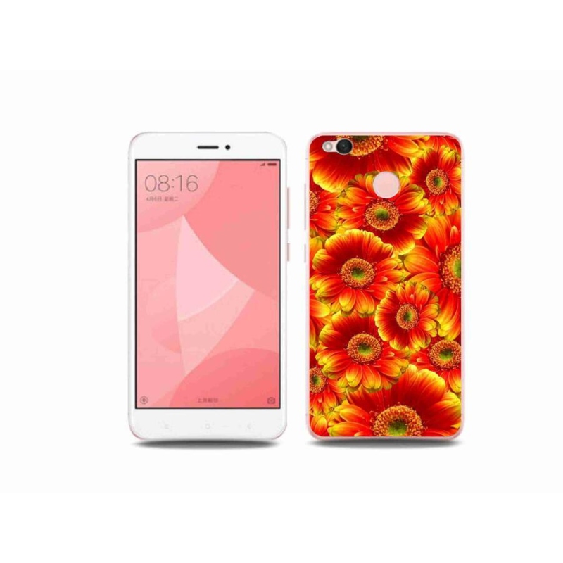 Gélový kryt mmCase na mobil Xiaomi Redmi 4X - gerbera 1