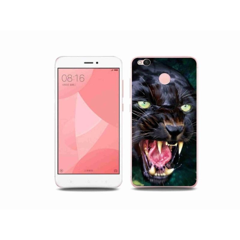 Gélový kryt mmCase na mobil Xiaomi Redmi 4X - rozzúrený čierny panter