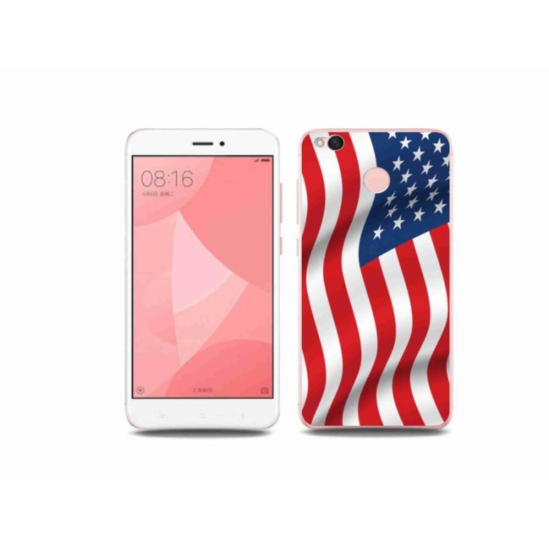 Gélový kryt mmCase na mobil Xiaomi Redmi 4X - USA vlajka
