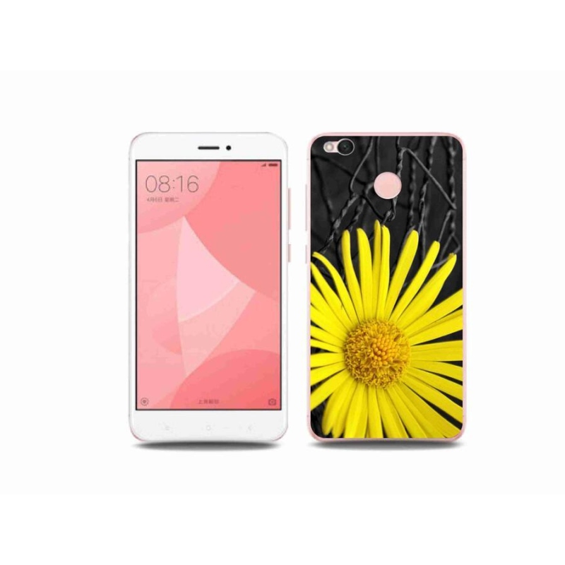 Gélový kryt mmCase na mobil Xiaomi Redmi 4X - žltý kvet