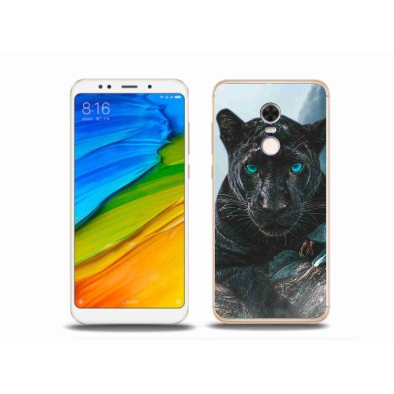 Gélový kryt mmCase na mobil Xiaomi Redmi 5 Plus - čierny panter