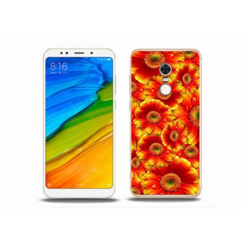 Gélový kryt mmCase na mobil Xiaomi Redmi 5 Plus - gerbera 1