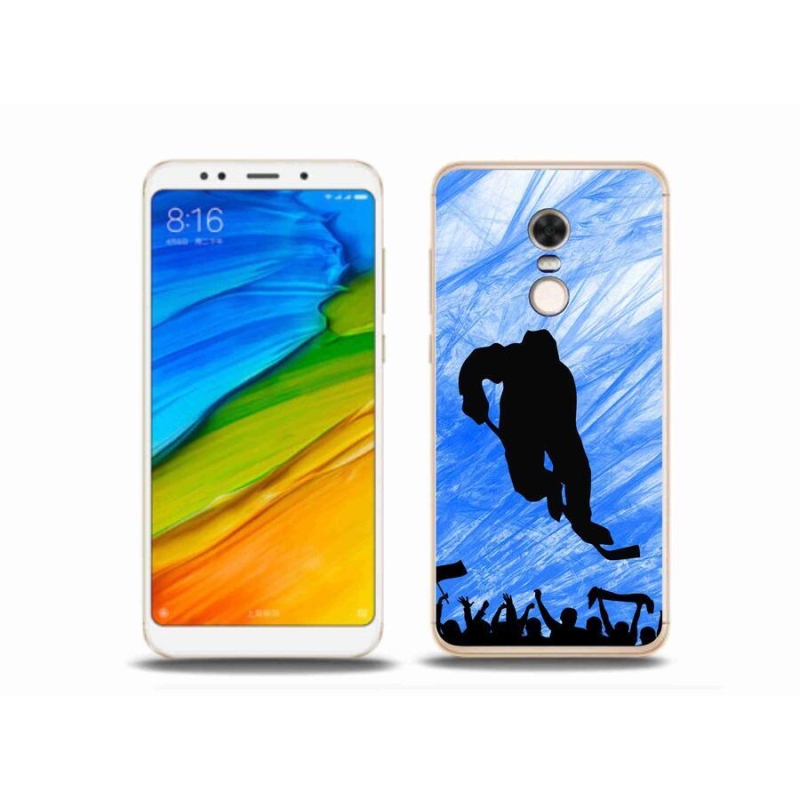 Gélový kryt mmCase na mobil Xiaomi Redmi 5 Plus - hokejový hráč