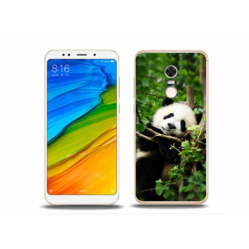 Gélový kryt mmCase na mobil Xiaomi Redmi 5 Plus - panda