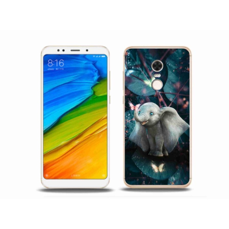 Gélový kryt mmCase na mobil Xiaomi Redmi 5 Plus - roztomilý slon