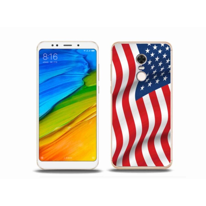 Gélový kryt mmCase na mobil Xiaomi Redmi 5 Plus - USA vlajka