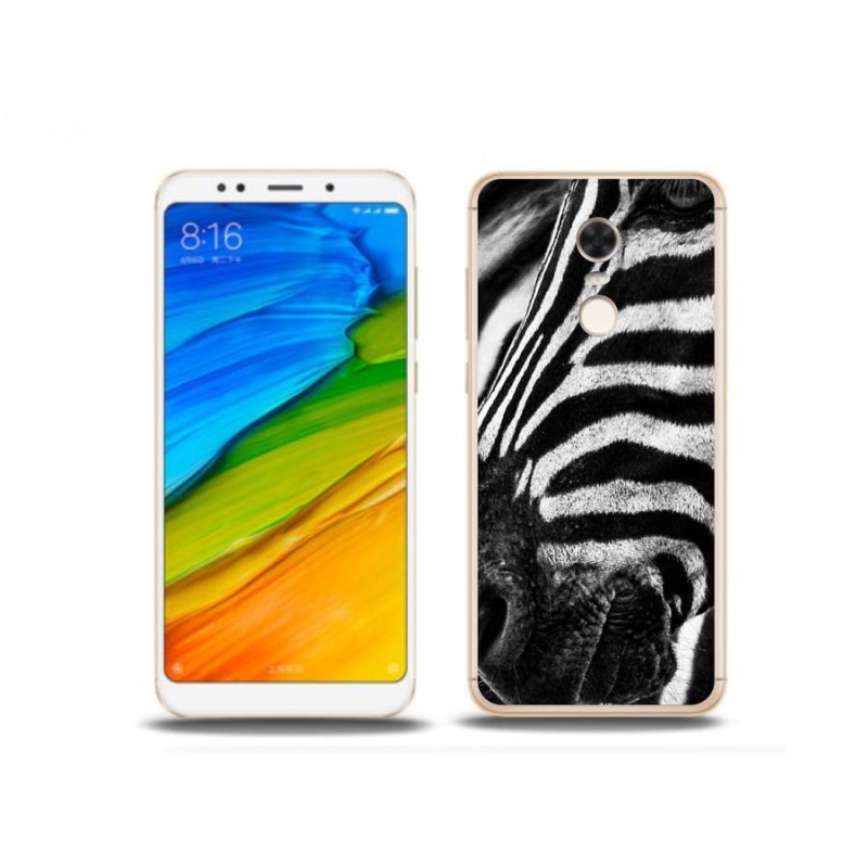 Gélový kryt mmCase na mobil Xiaomi Redmi 5 Plus - zebra