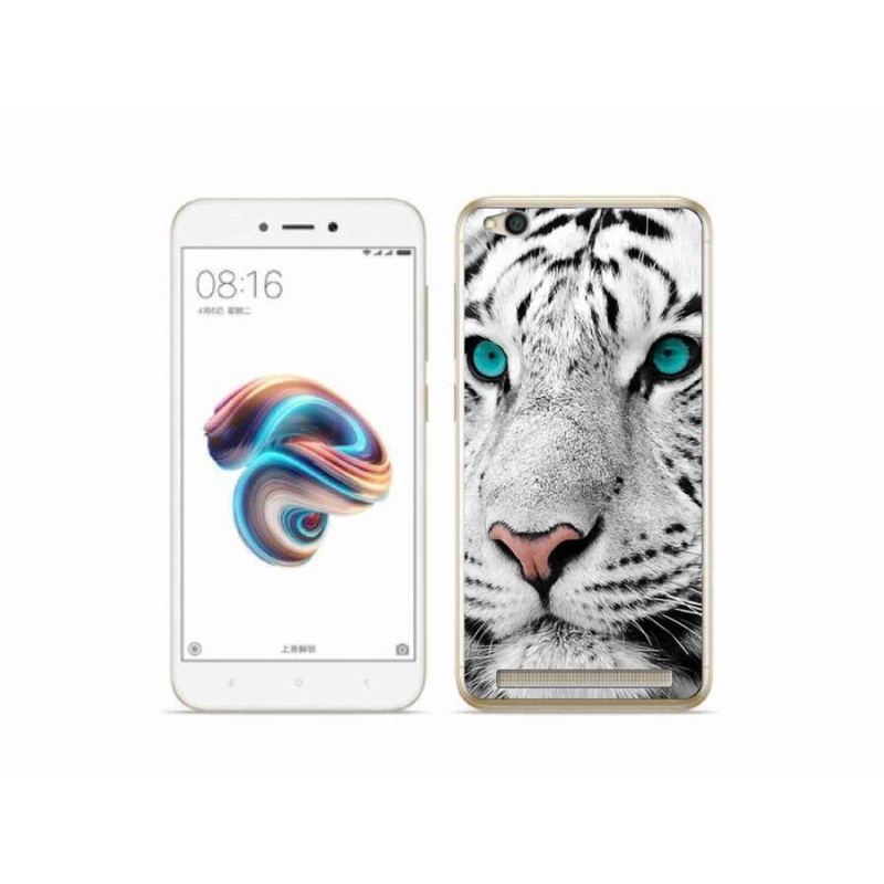 Gélový kryt mmCase na mobil Xiaomi Redmi 5A - biely tiger