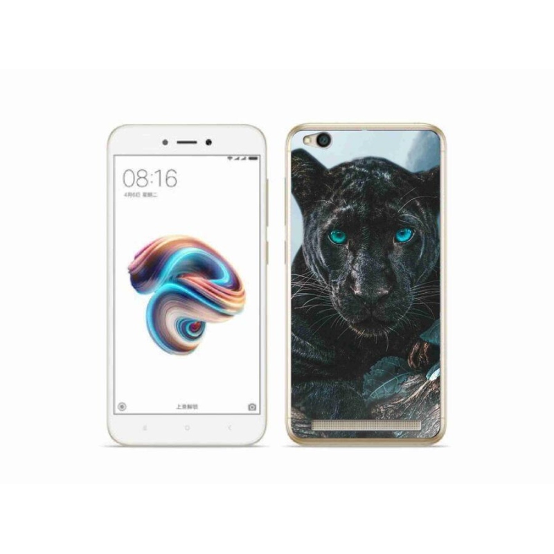 Gélový kryt mmCase na mobil Xiaomi Redmi 5A - čierny panter