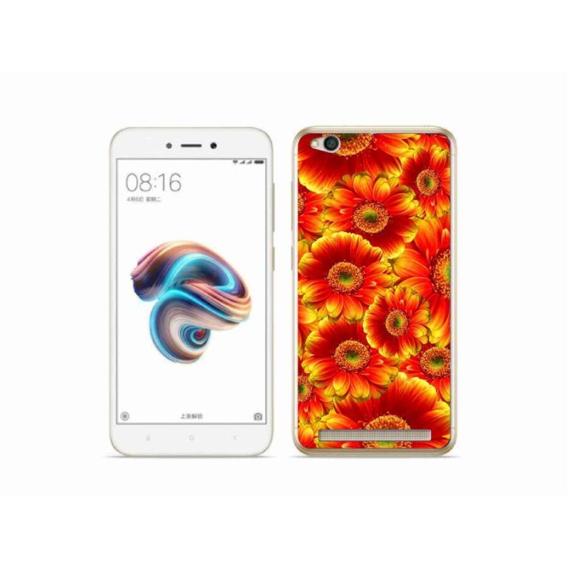 Gélový kryt mmCase na mobil Xiaomi Redmi 5A - gerbera 1