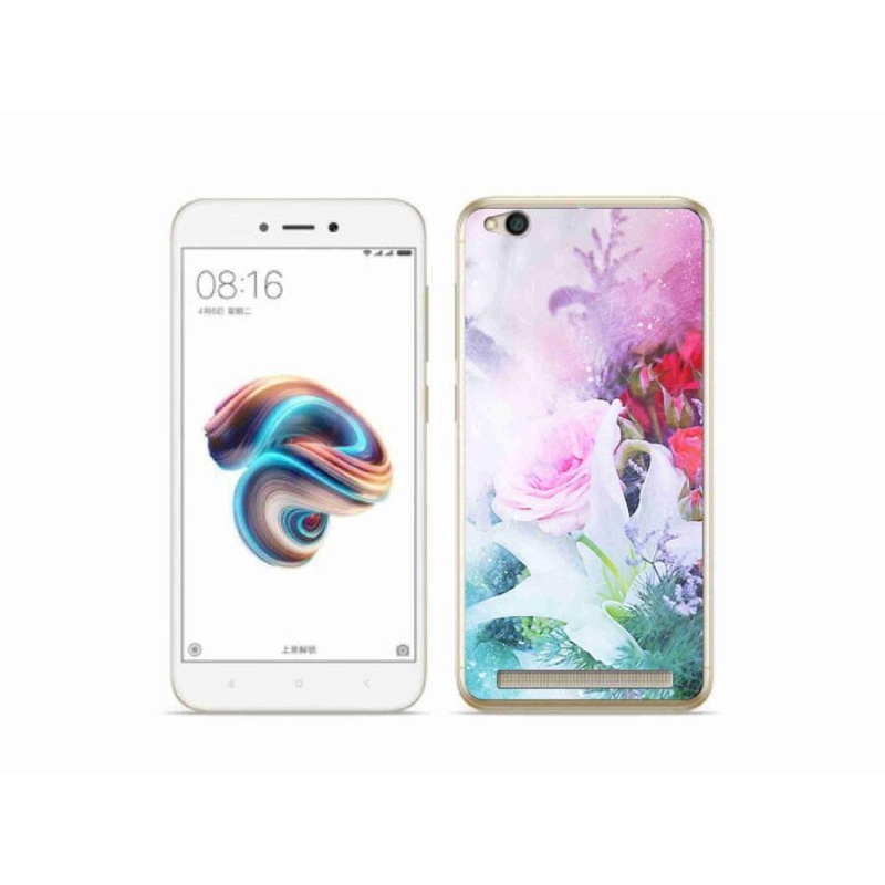 Gélový kryt mmCase na mobil Xiaomi Redmi 5A - kvety 4