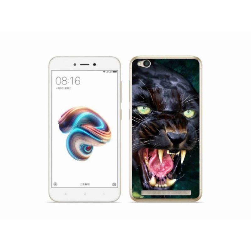 Gélový kryt mmCase na mobil Xiaomi Redmi 5A - rozzúrený čierny panter