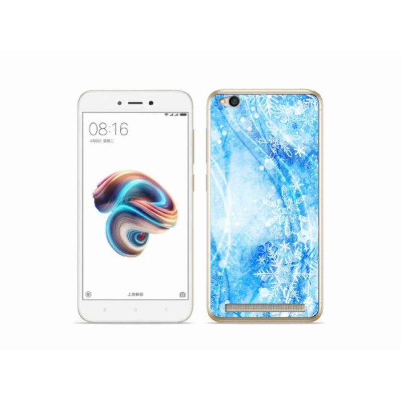 Gélový kryt mmCase na mobil Xiaomi Redmi 5A - snehové vločky