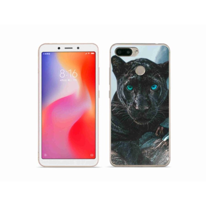 Gélový kryt mmCase na mobil Xiaomi Redmi 6 - čierny panter