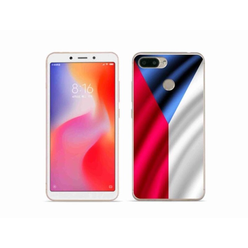 Gélový kryt mmCase na mobil Xiaomi Redmi 6 - česká vlajka