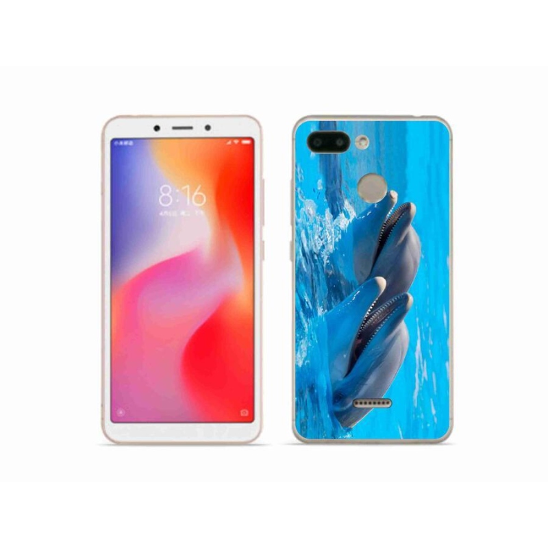 Gélový kryt mmCase na mobil Xiaomi Redmi 6 - delfíny