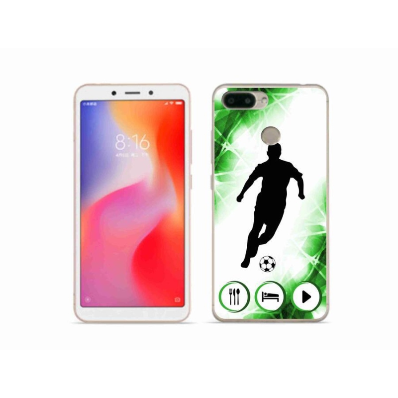 Gélový kryt mmCase na mobil Xiaomi Redmi 6 - futbalista