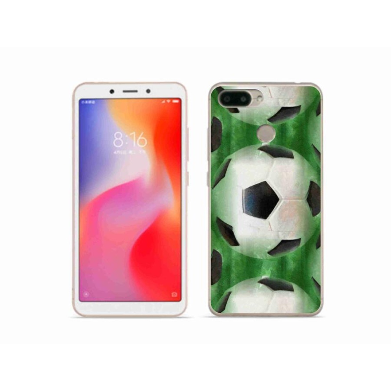 Gélový kryt mmCase na mobil Xiaomi Redmi 6 - futbalová lopta