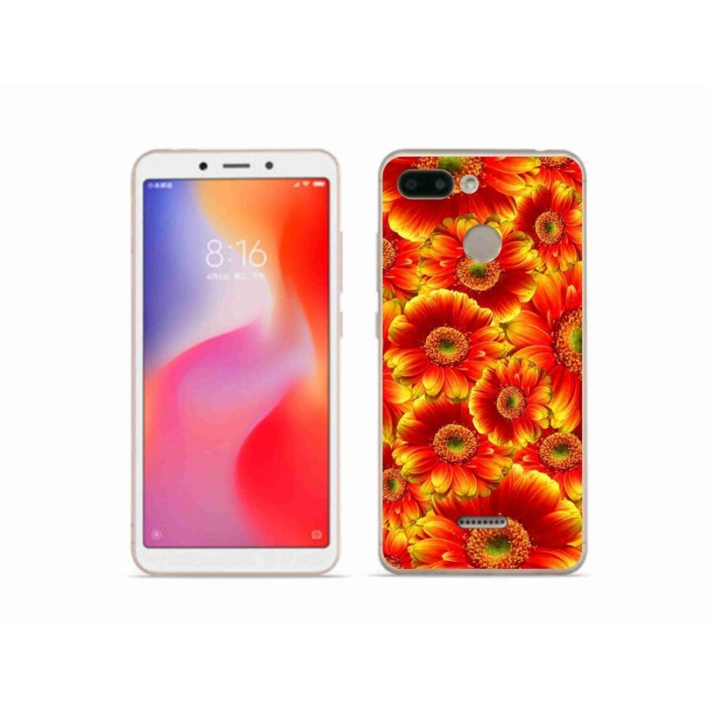 Gélový kryt mmCase na mobil Xiaomi Redmi 6 - gerbera 1