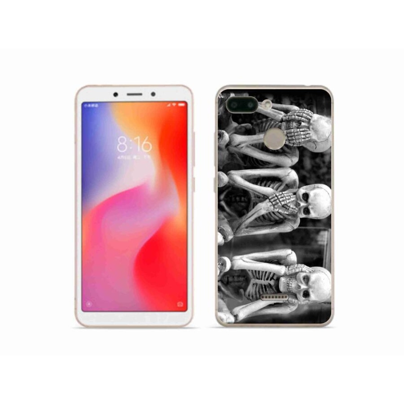 Gélový kryt mmCase na mobil Xiaomi Redmi 6 - kostlivci