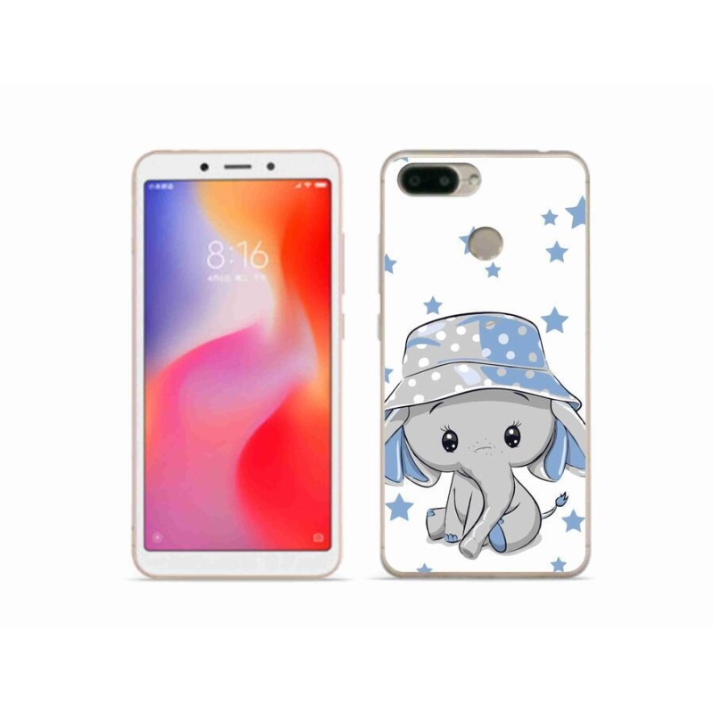 Gélový kryt mmCase na mobil Xiaomi Redmi 6 - modrý slon