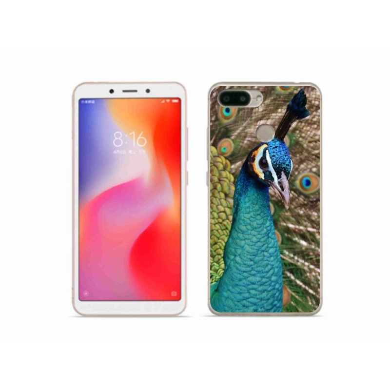 Gélový kryt mmCase na mobil Xiaomi Redmi 6 - páv